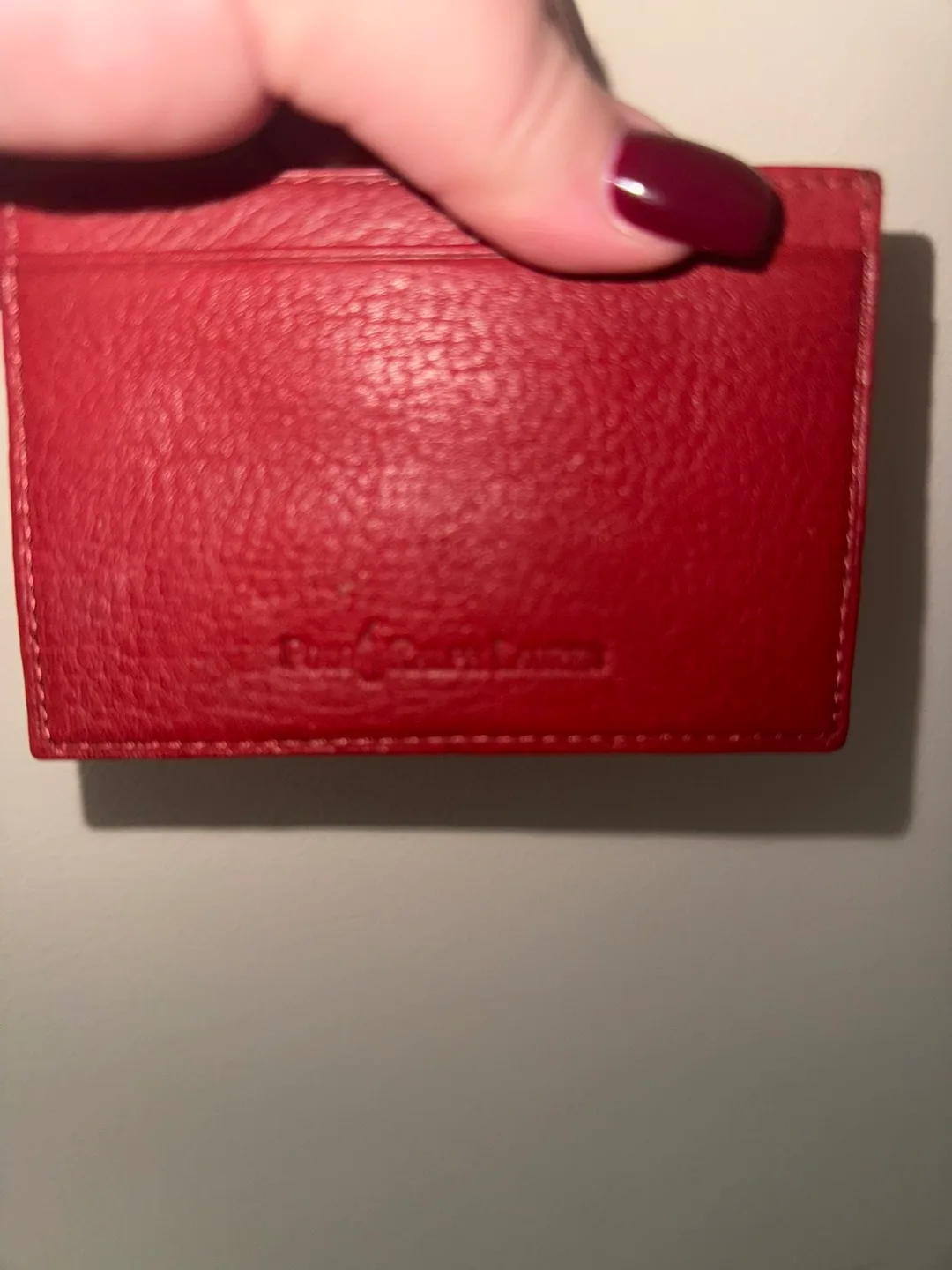 Ralph Lauren Red Leather Card Holder image indicator(2)