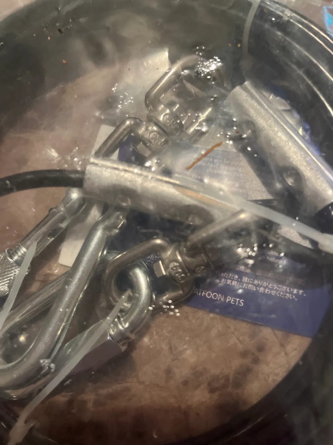 Watfoon Indestructible Dog Tie-Out Cable - NEW image indicator(3)