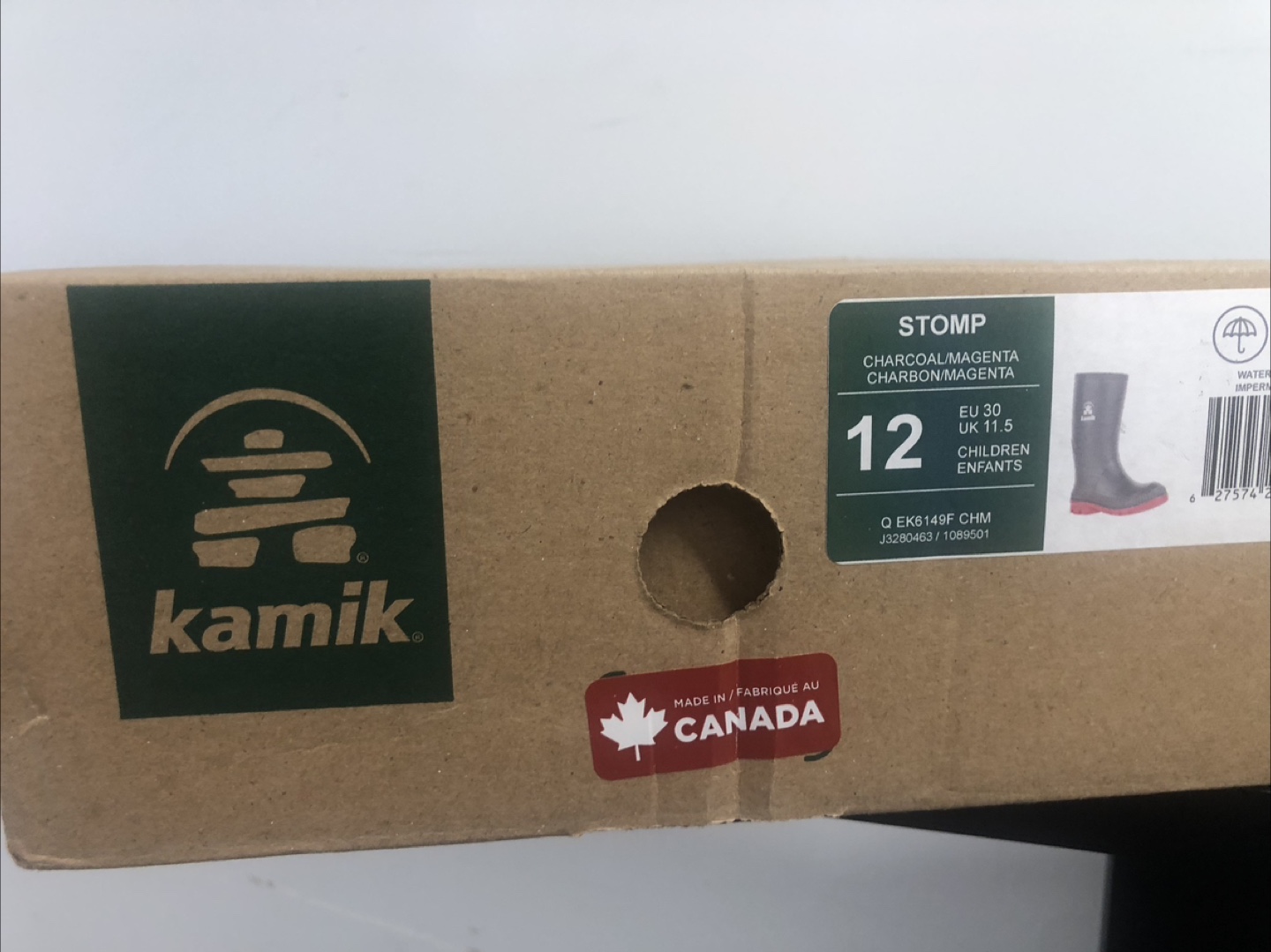 Kamik Stomp Kids' Rain Boots - Size 12 - photo 2