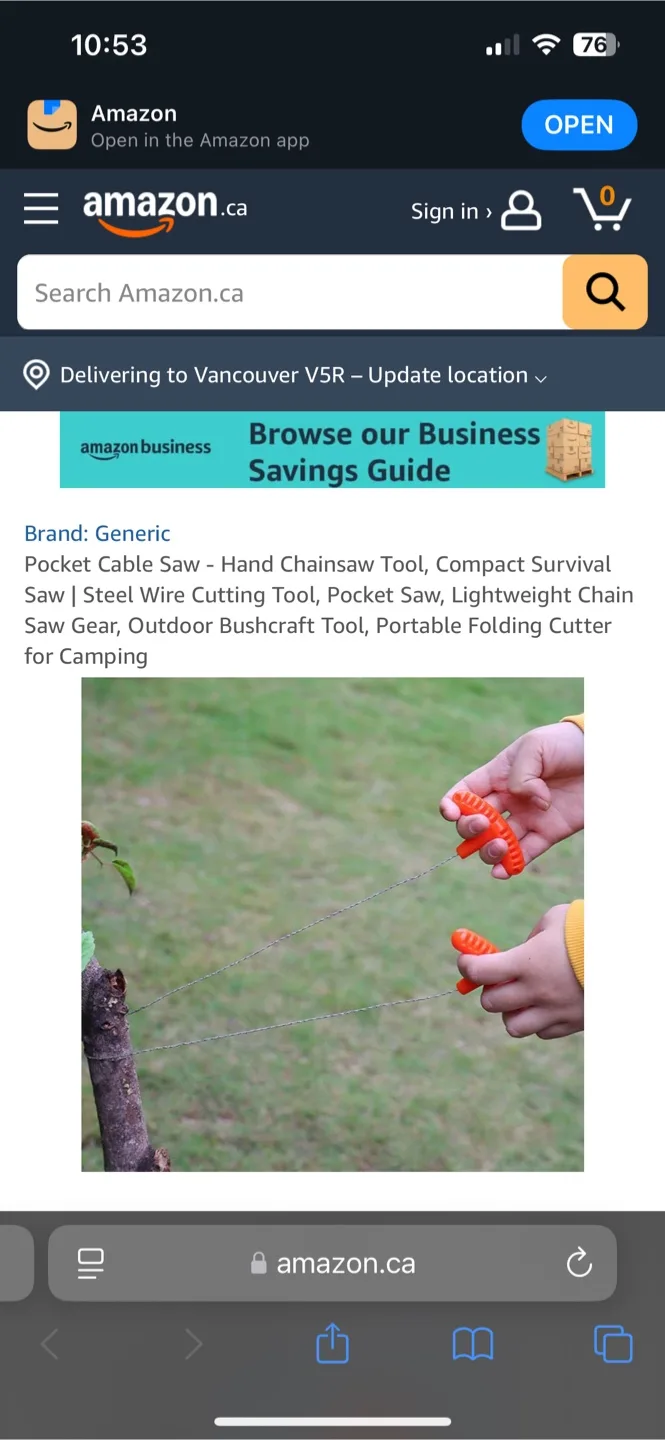 Pocket Cable Saw - Hand Chainsaw Tool image indicator(2)