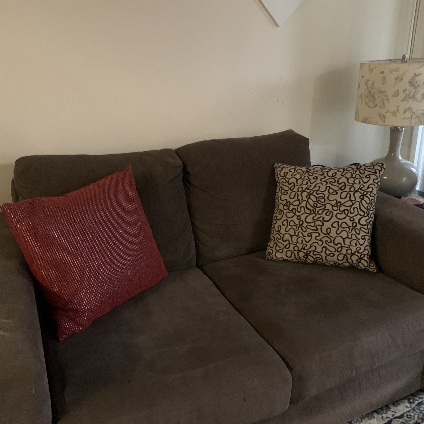 Brown Loveseat Sofa - photo 3