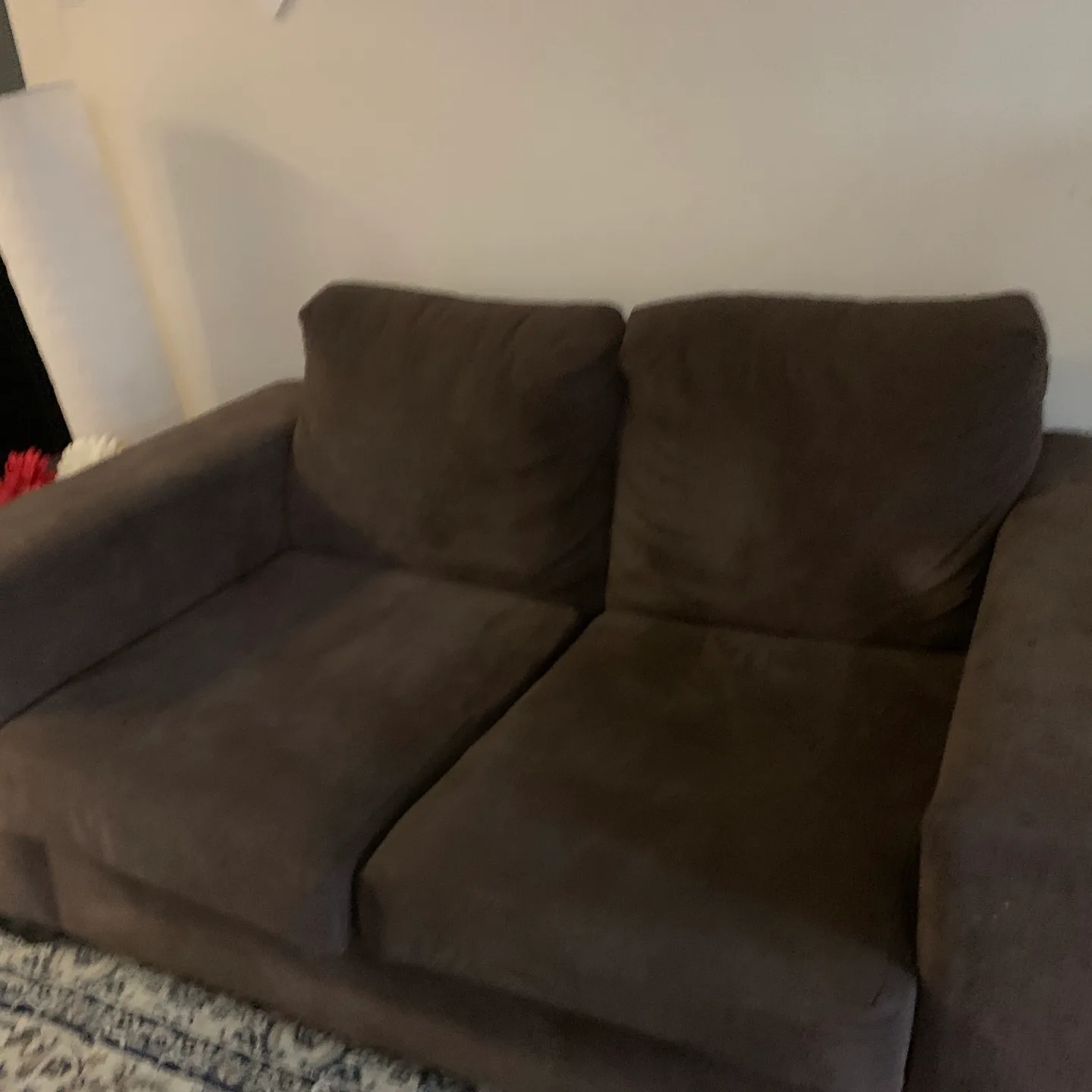 Brown Loveseat Sofa thumbnail