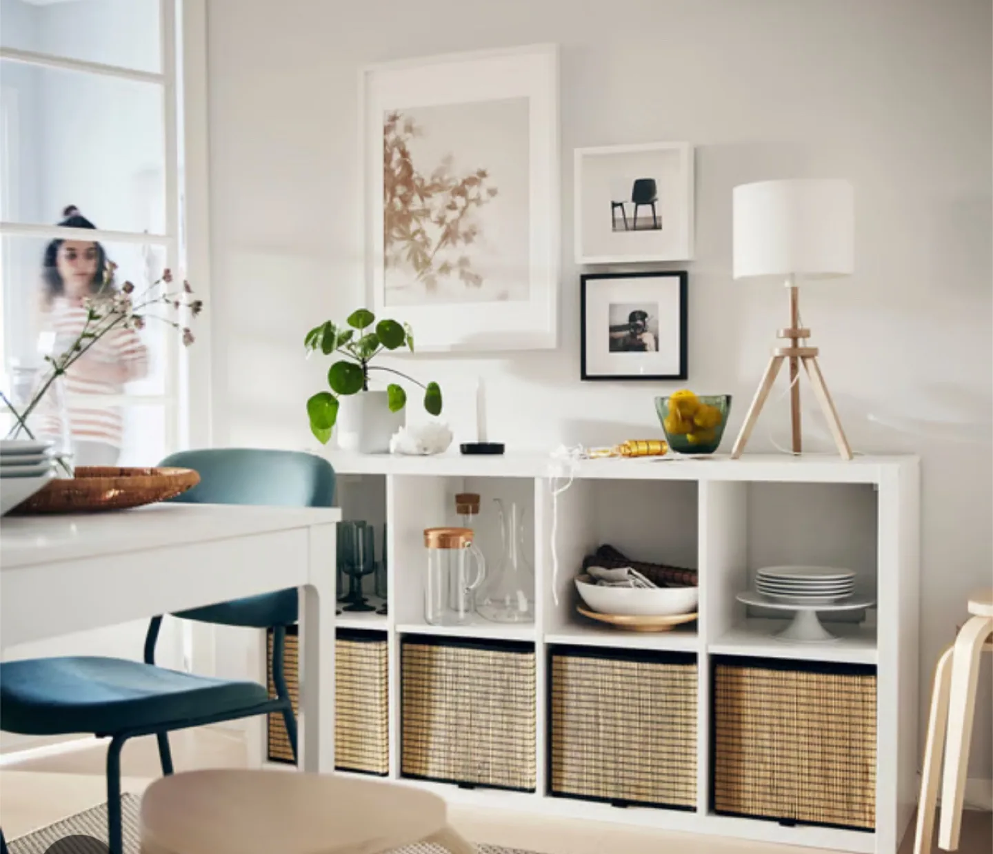 IKEA KALLAX Shelving Unit + FREE 6 Fabric Storage Bins thumbnail