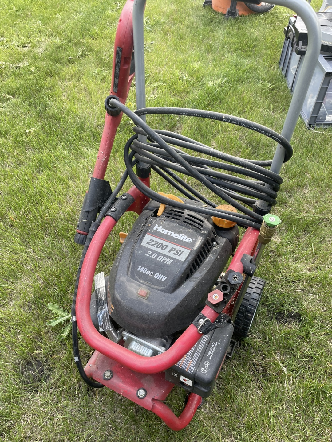 Homelite 2200 PSI Pressure Washer - photo 4