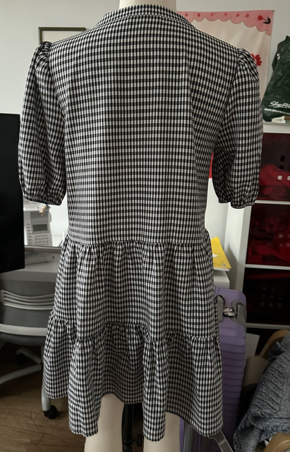 Black & White Gingham Dress - photo 2