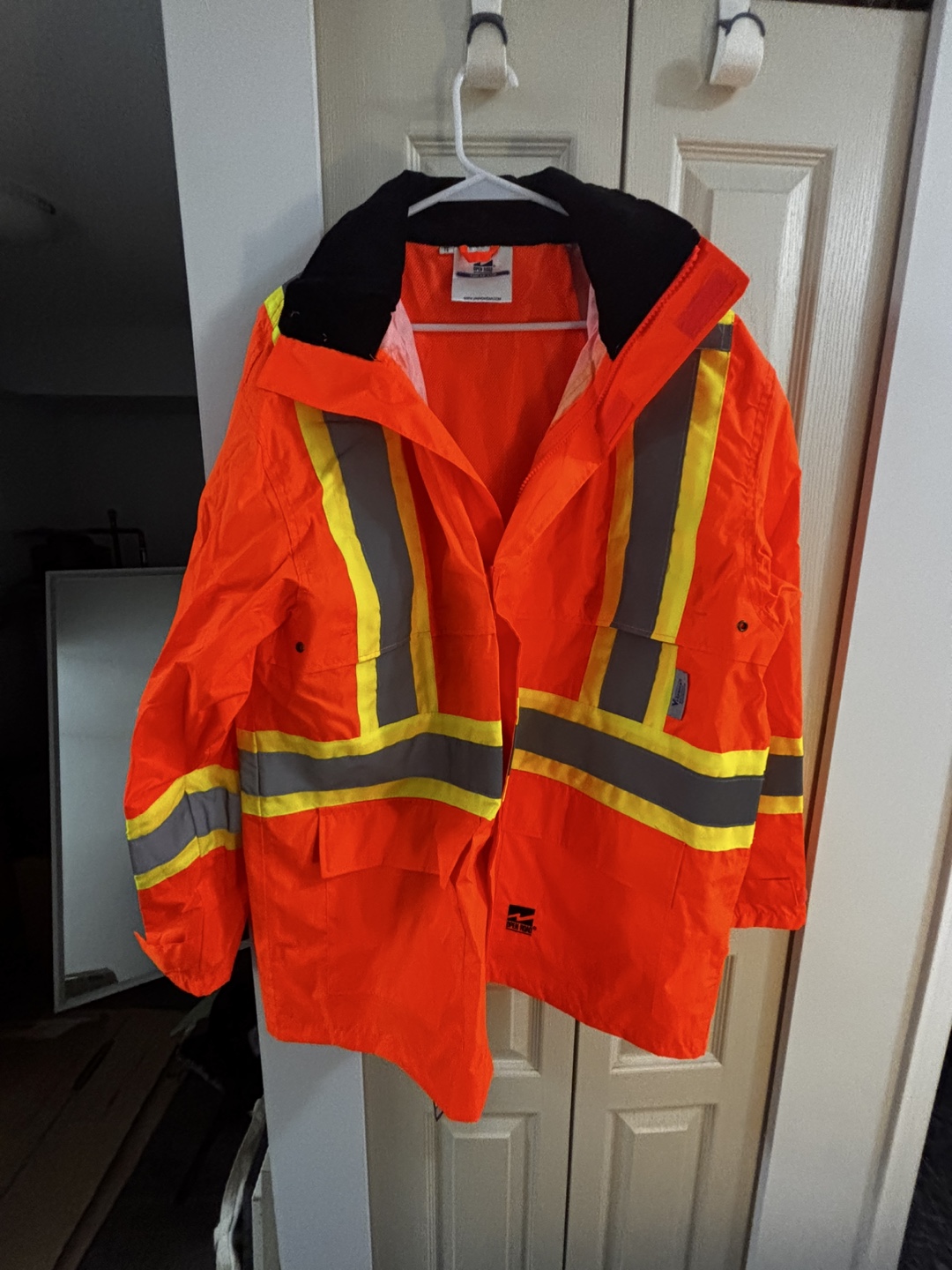 Open Road Hi-Vis Waterproof Safety Rain Jacket
