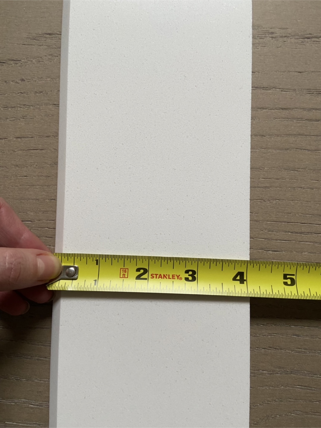 White Engineered Stone Threshold Leftover 25,5 x 4 inches - photo 2