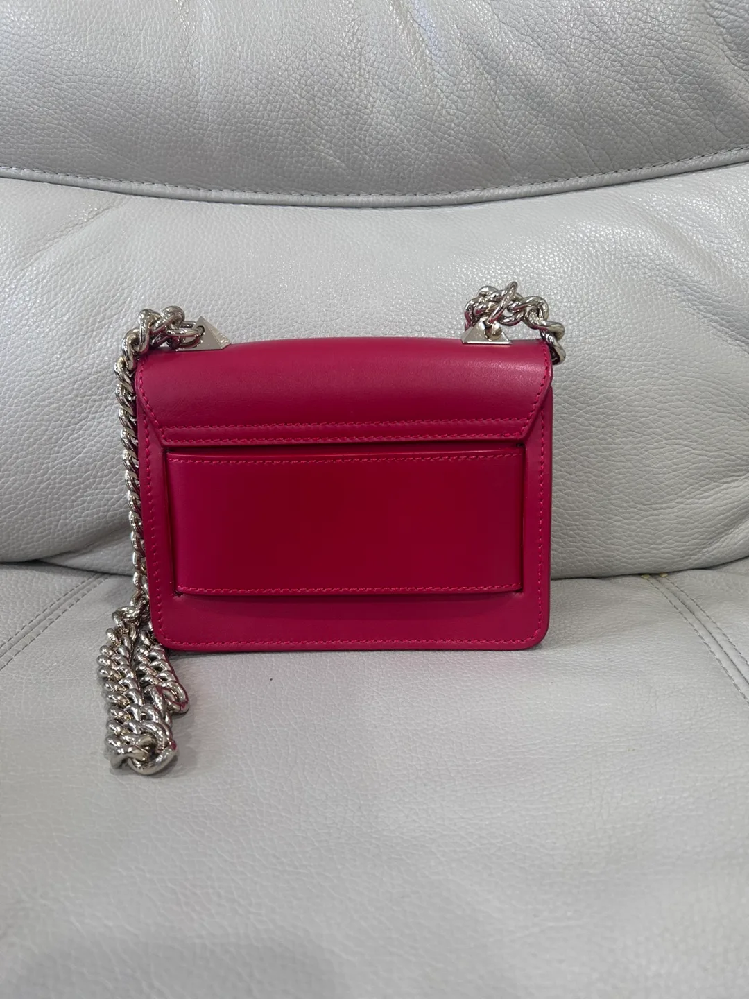SALAR Milano red Leather Chain Bag image indicator(2)