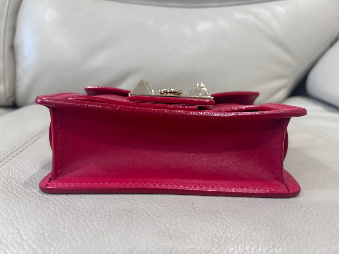 SALAR Milano red Leather Chain Bag image indicator(8)