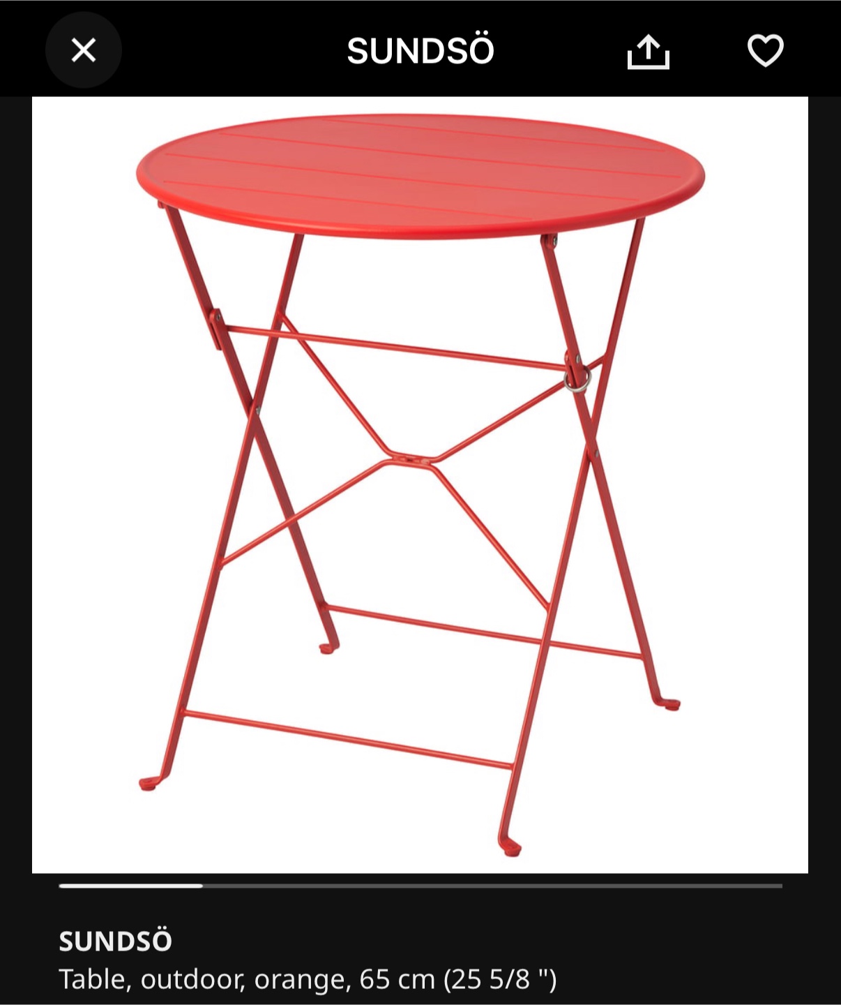 IKEA SUNDSÖ Ref Outdoor Table - photo 3