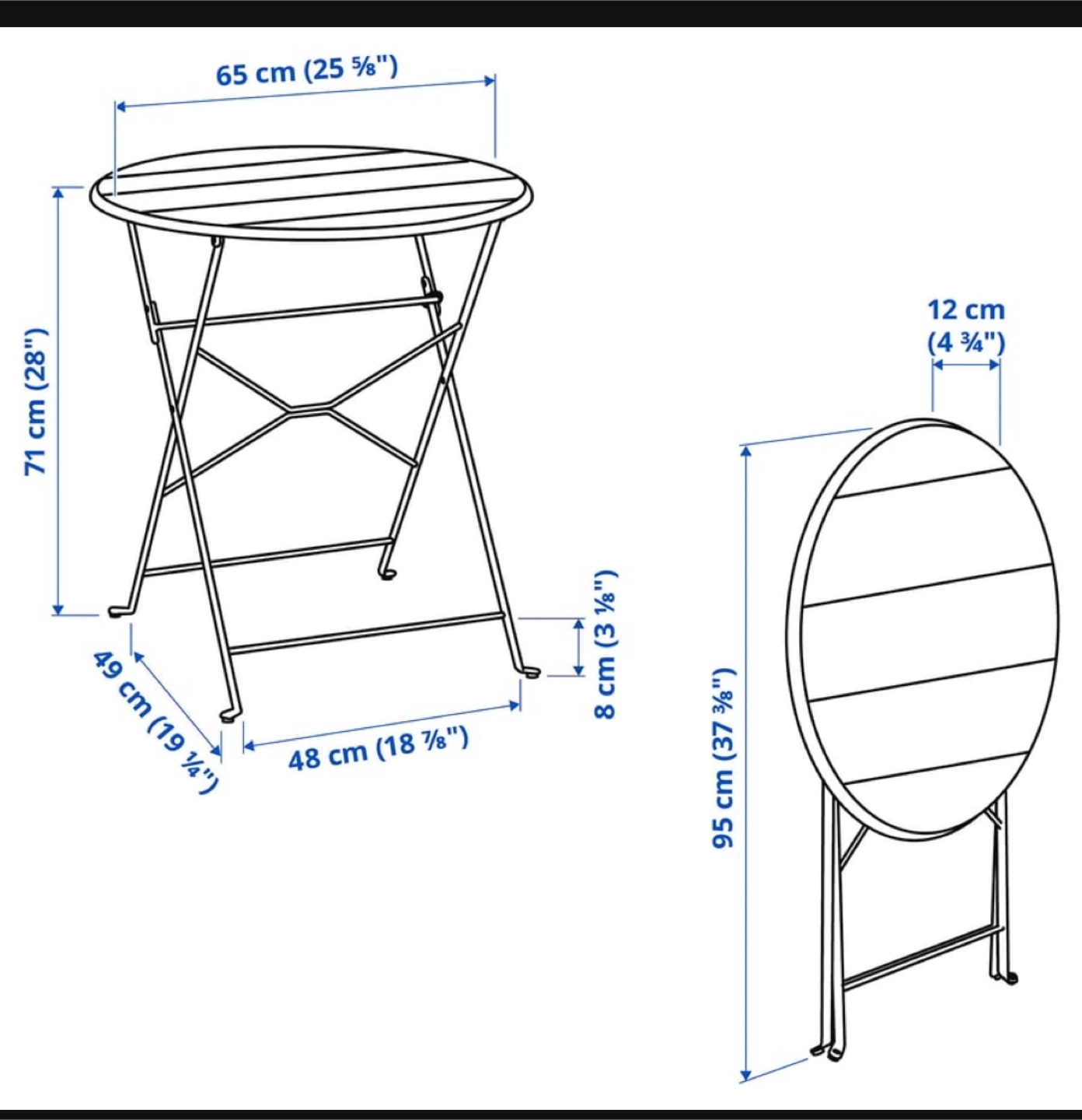 IKEA SUNDSÖ Ref Outdoor Table - photo 5