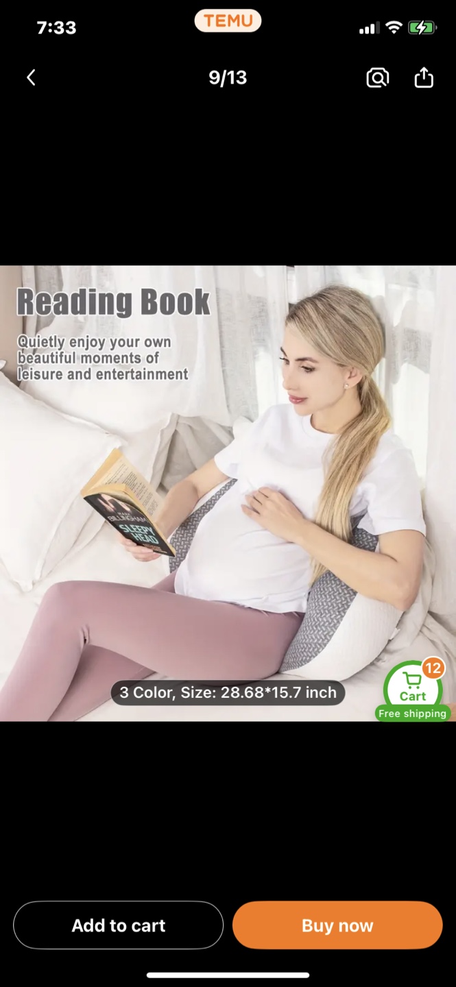Pregnancy Pillow, 28.68*15.7 inch - photo 2