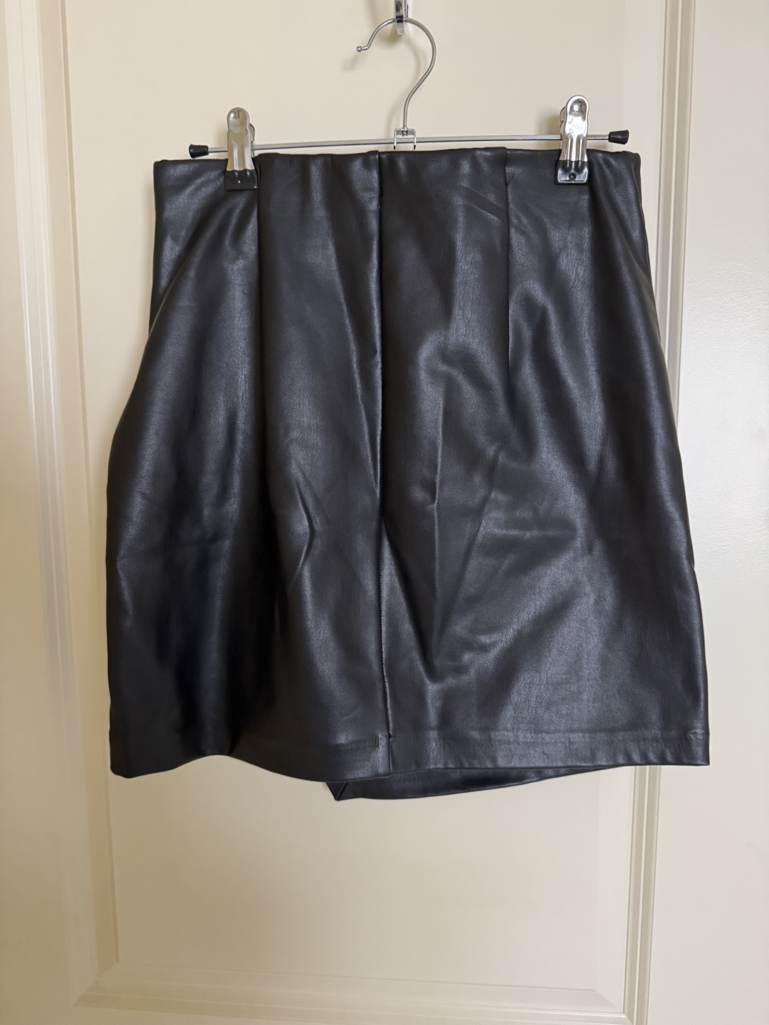 Asymetric Faux Leather Mini Skirt by Dynamite Clothing - photo 2