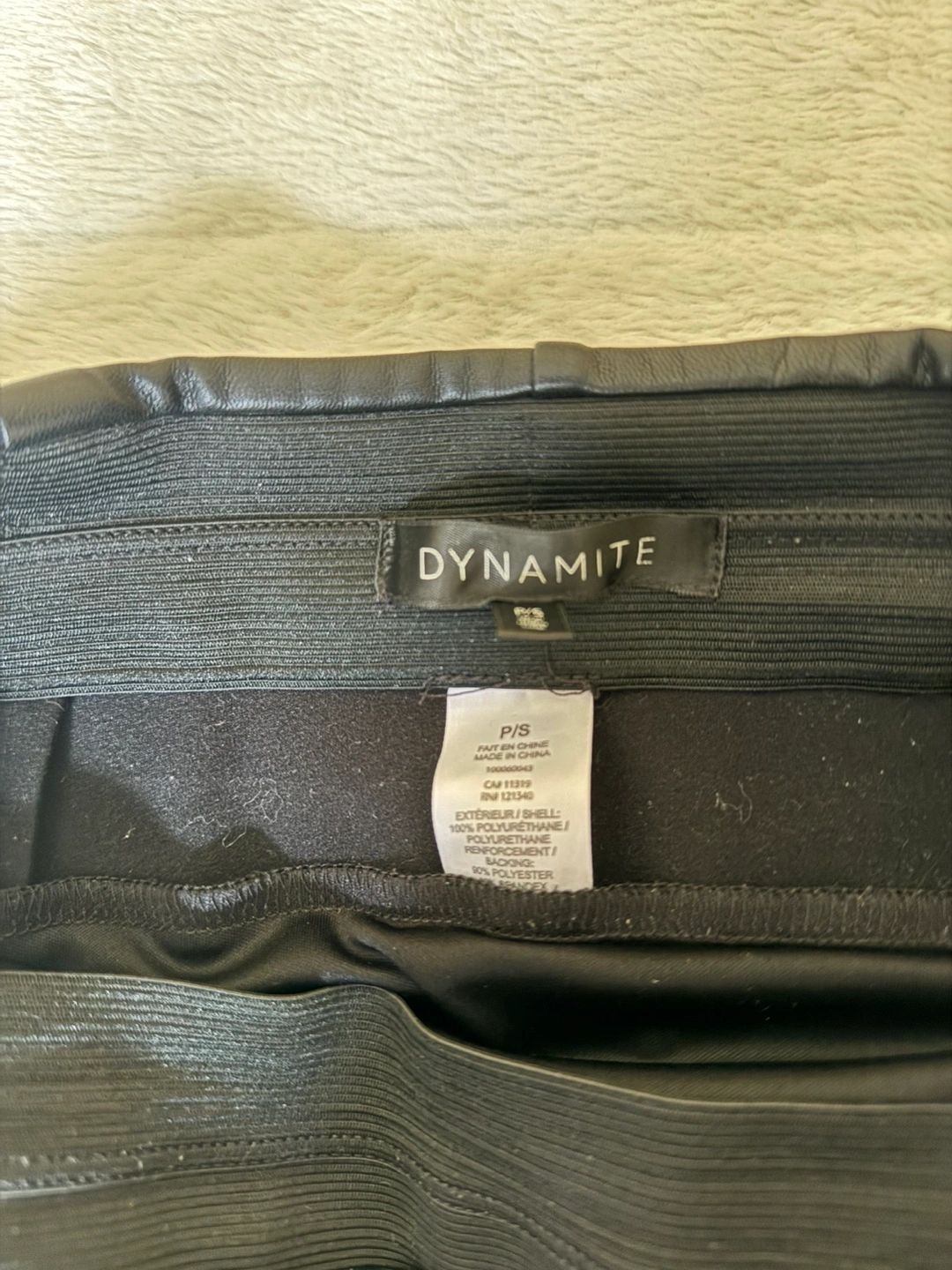 Asymetric Faux Leather Mini Skirt by Dynamite Clothing Karrot