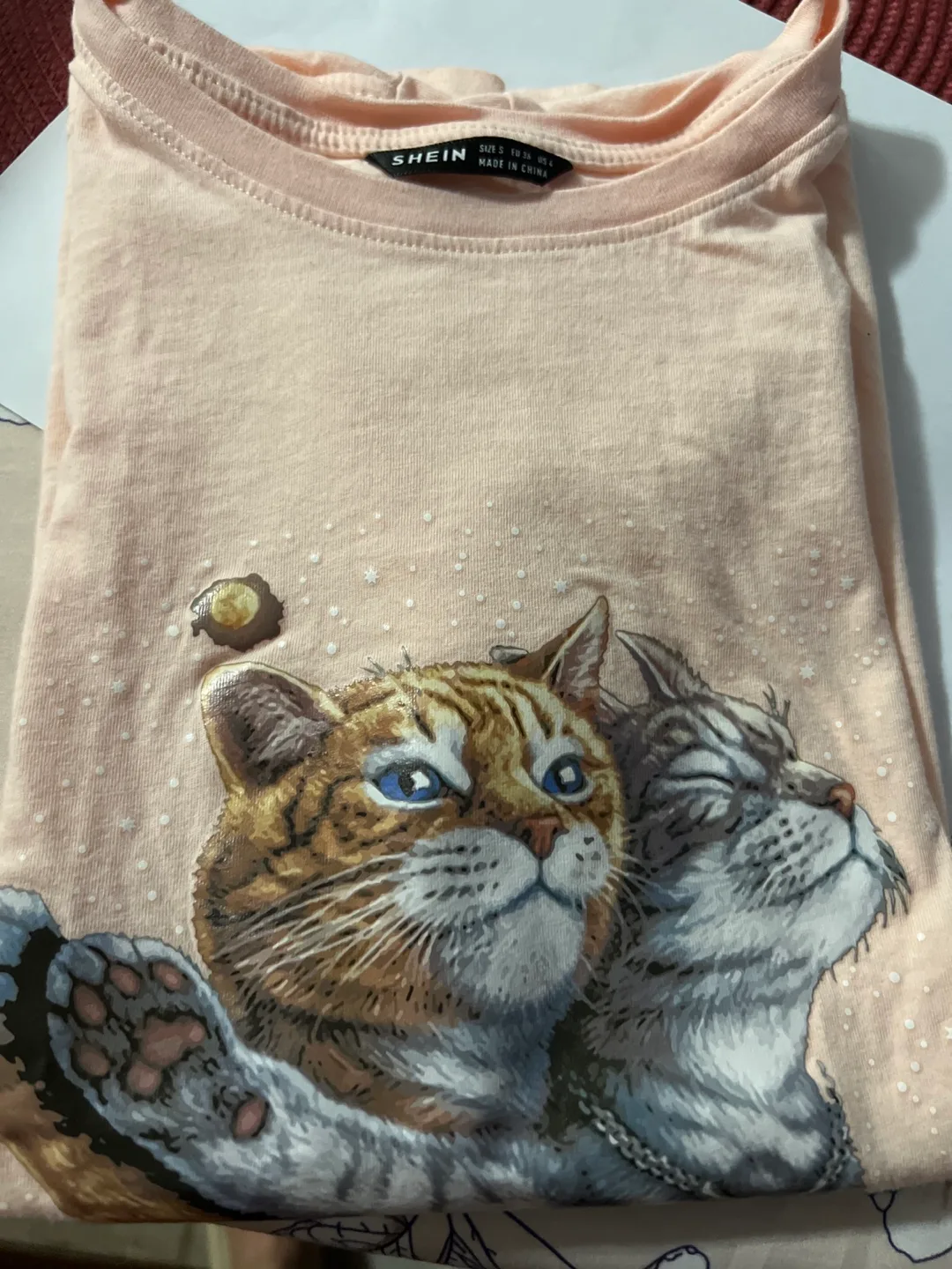 Pink Cat Graphic Tee thumbnail
