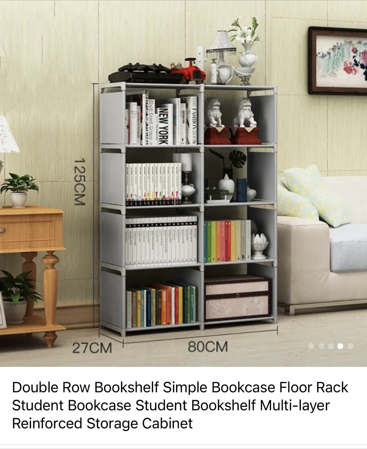 Double Row Bookshelf/Storage Cabinet - photo 3