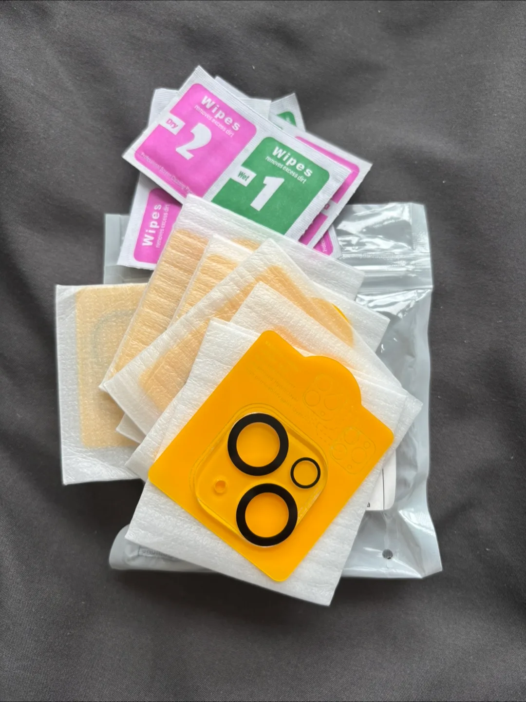 Phone Camera Lens Protector + Cleaning Wipes #freecycle thumbnail