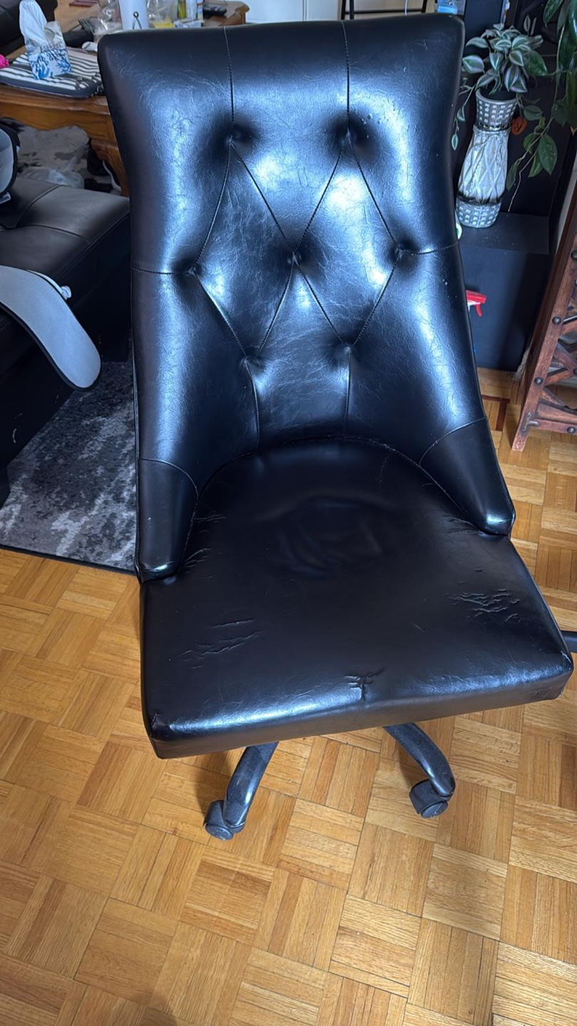 Black Leather Office Chair