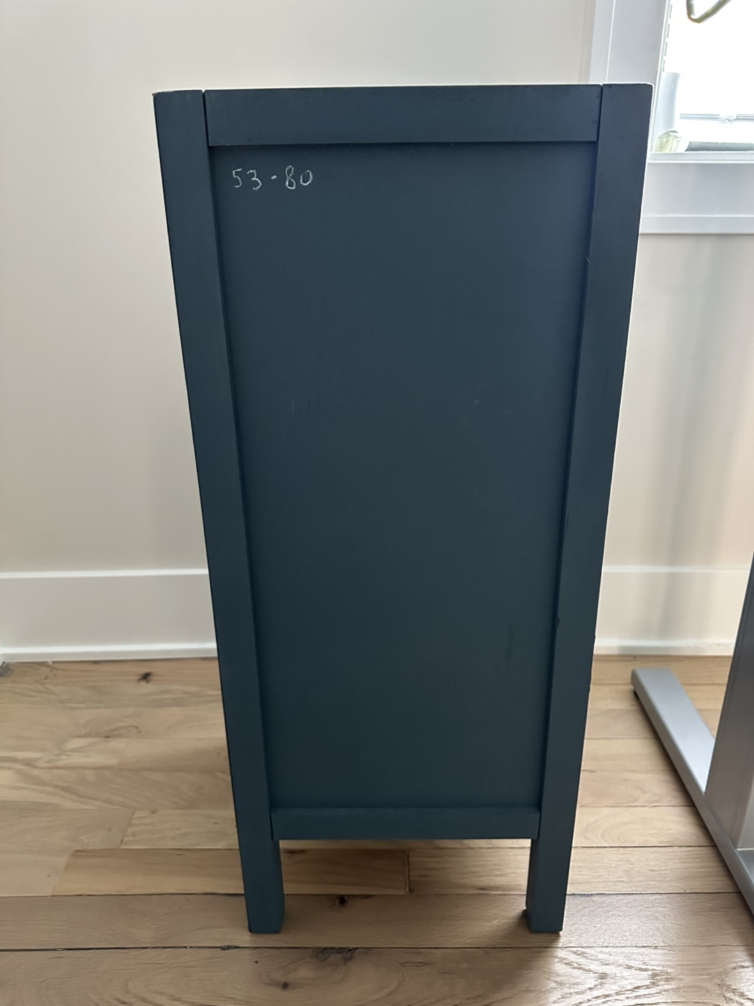 Blue Storage Cabinet with Drawer - photo 4