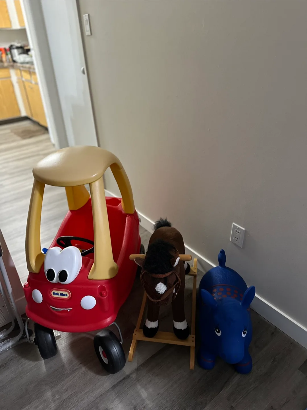 Little Tikes Cozy Coupe Car, Rocking Horse, Blue Hopper