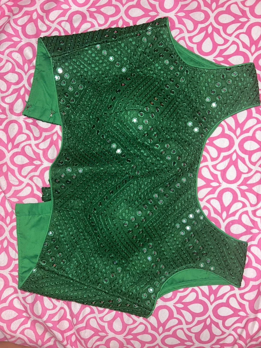 Green Embellished Blouse thumbnail