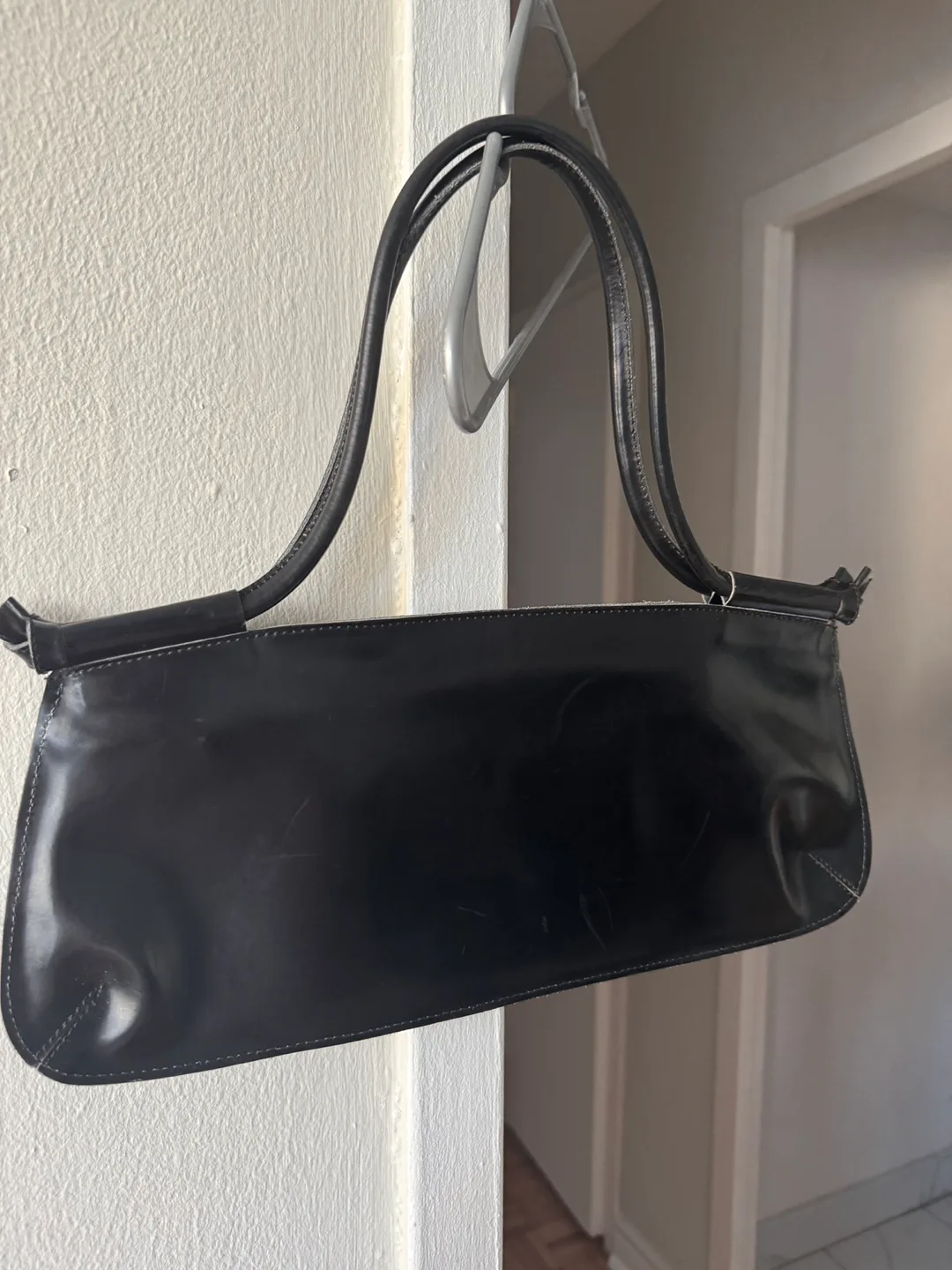 Black Leather Shoulder Bag thumbnail
