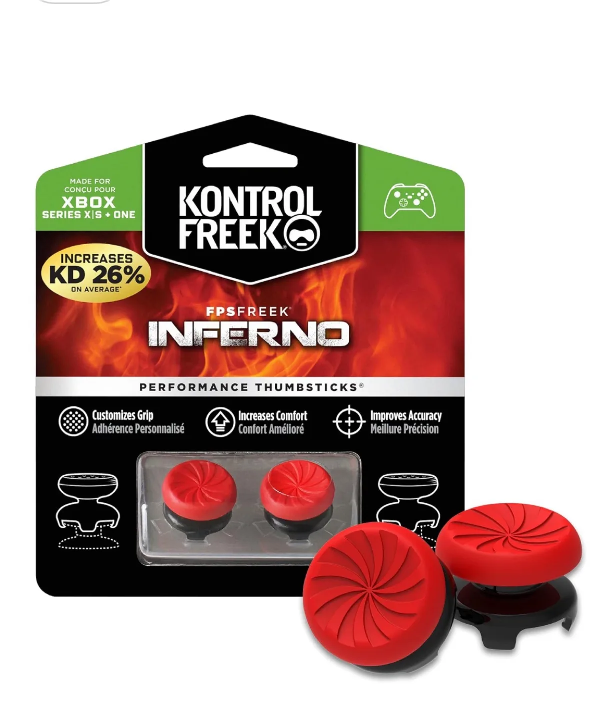 Brand New KontrolFreek FPS Freek Inferno Thumbsticks for Xbox image indicator(2)