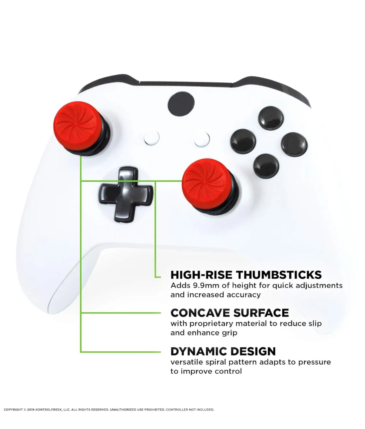 Brand New KontrolFreek FPS Freek Inferno Thumbsticks for Xbox image indicator(4)