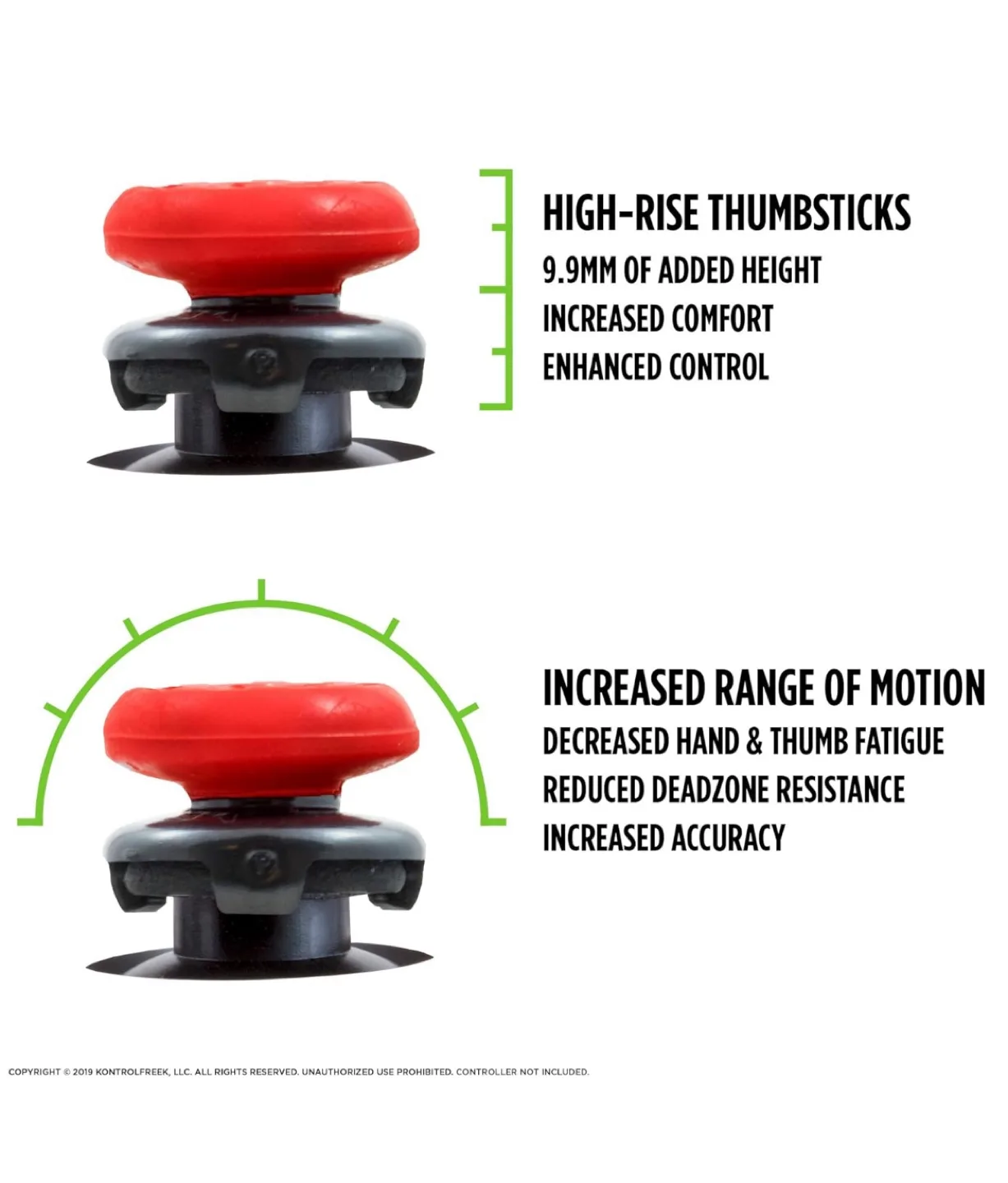 Brand New KontrolFreek FPS Freek Inferno Thumbsticks for Xbox image indicator(3)