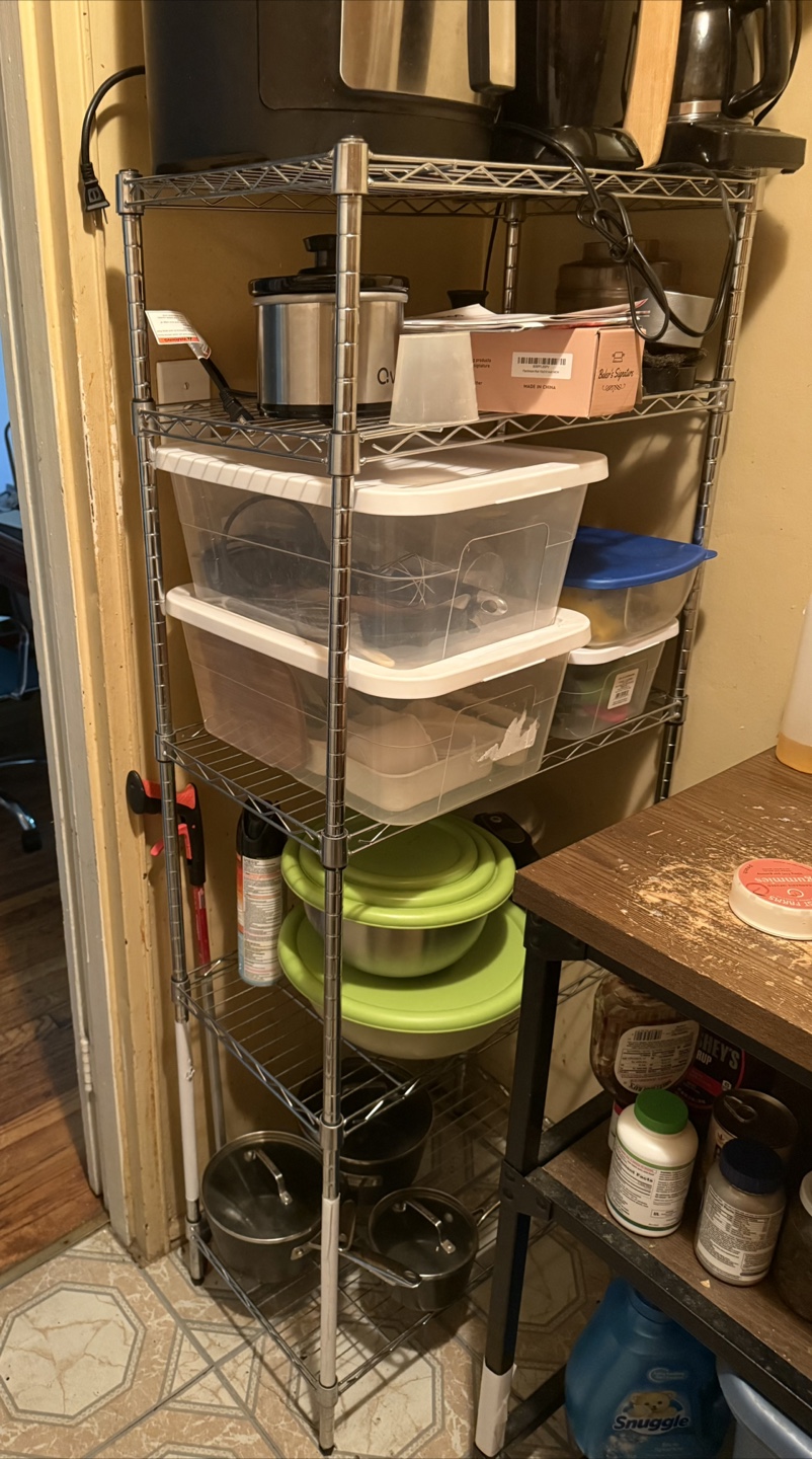 Chrome Metal Wire Shelving Unit