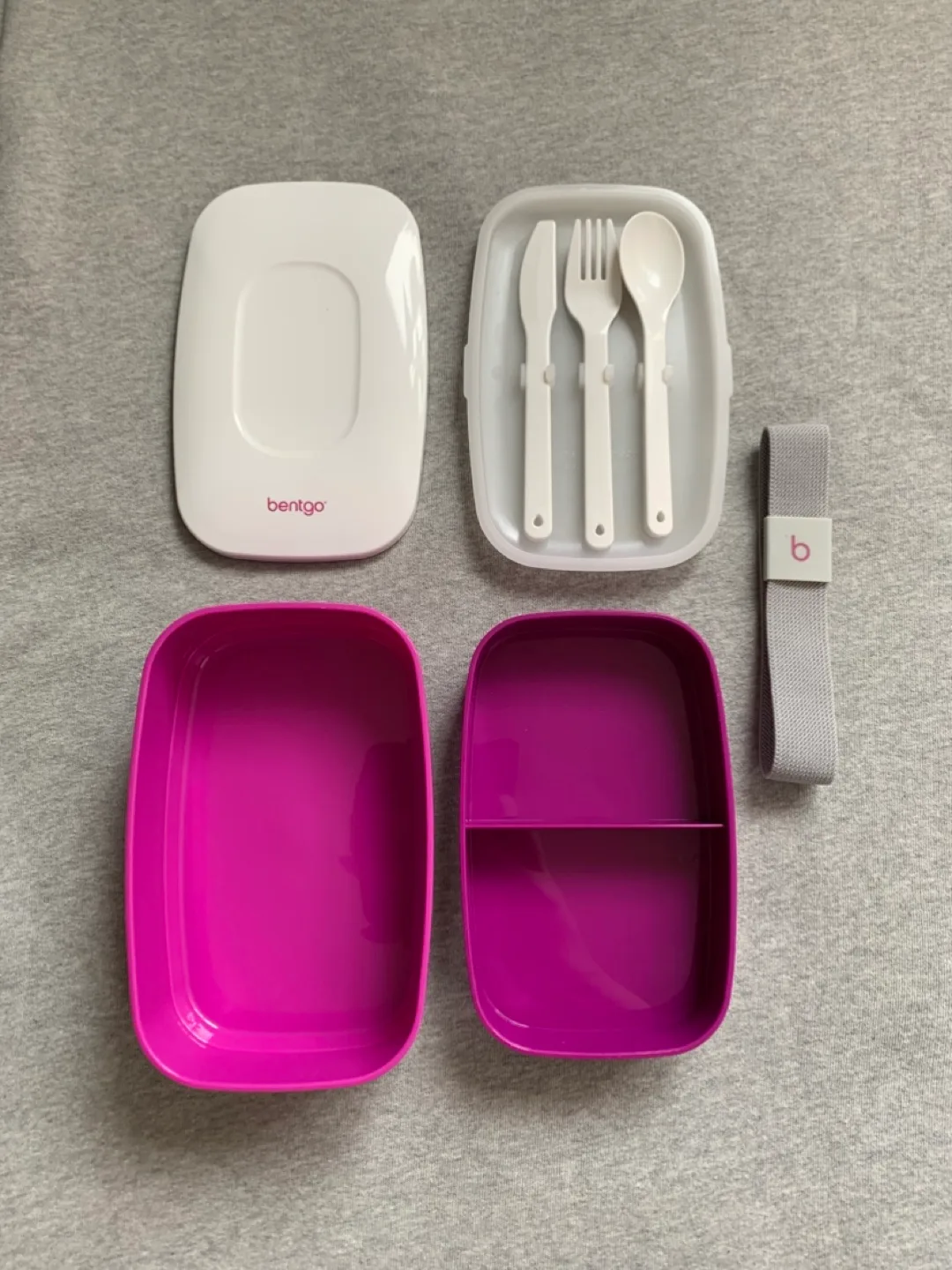 Bentgo Lunch Box - Dark Pink/White image indicator(2)