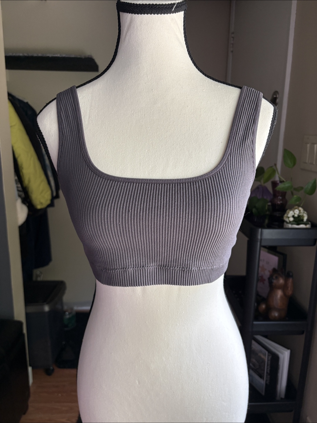 Garage Grey Ribbed Knit Top - photo 2
