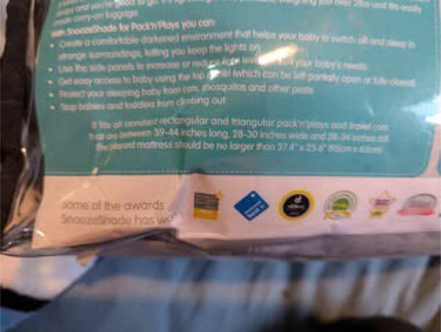 SnoozeShade Sleep Shade for Pack 'n Plays - NEW - photo 3