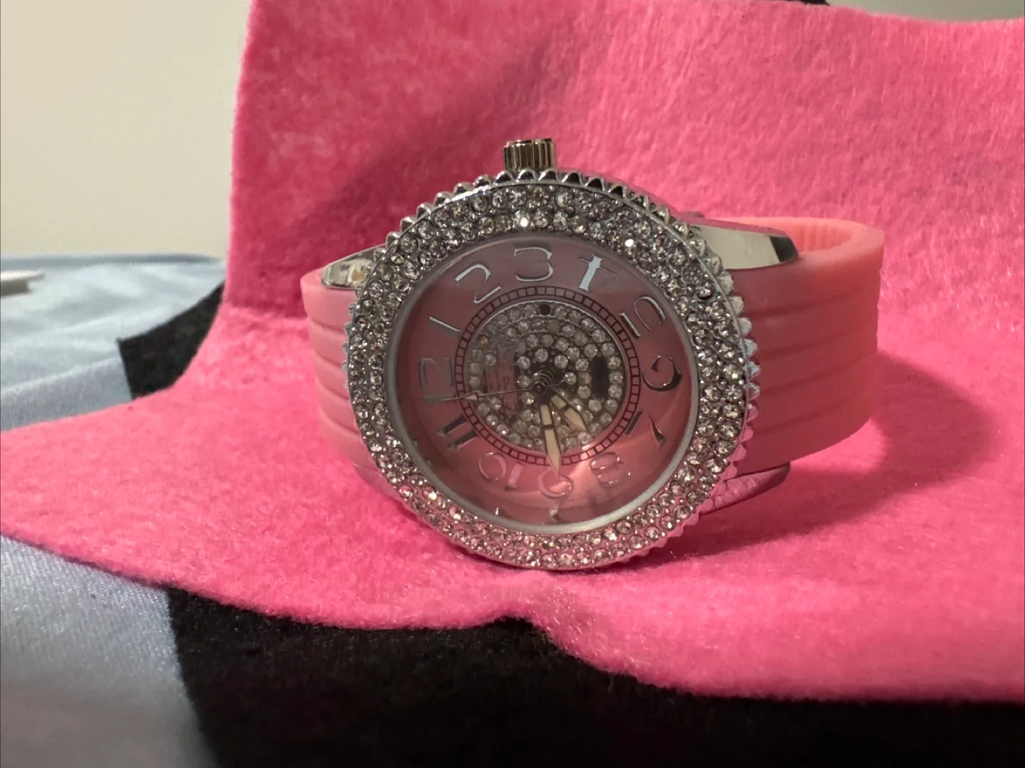Pink Rhinestone Ladies Watch thumbnail