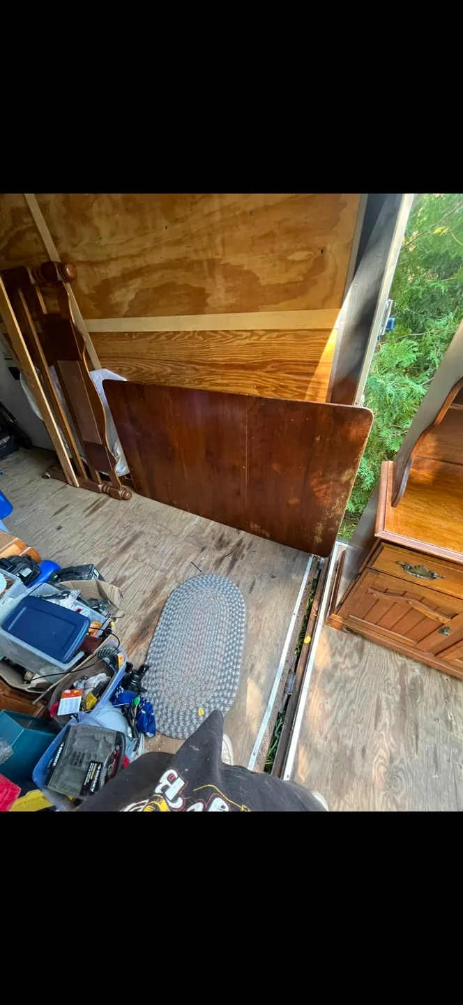 Wooden Hutch with Glass Cabinets image indicator(6)