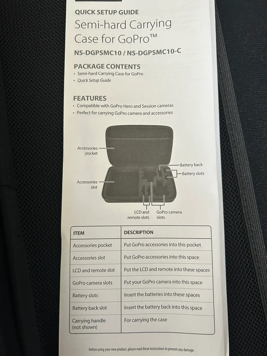 Semi-hard Carrying Case for GoPro thumbnail
