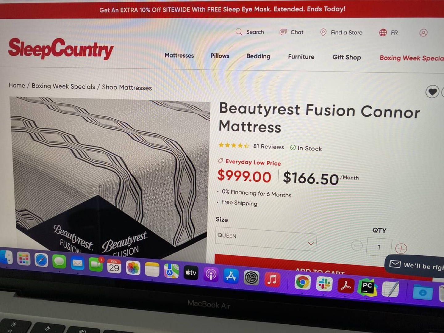 Beautyrest Fusion Connor Queen Mattress
