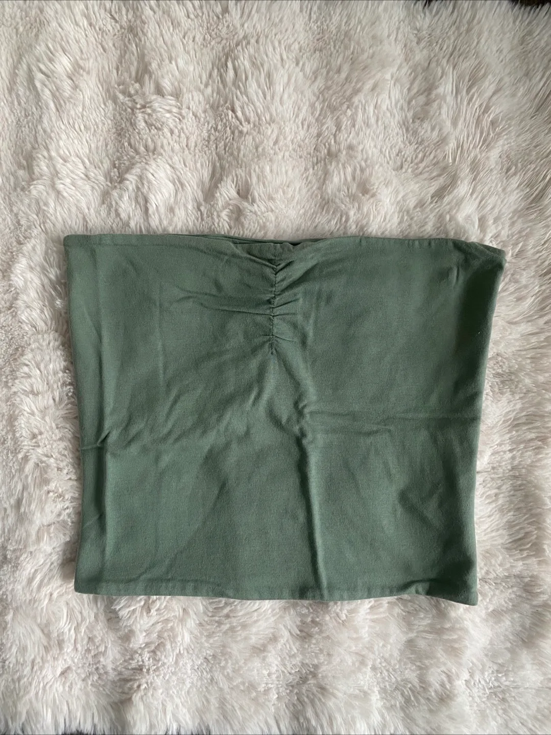 Topshop Green Tube Top - Size US 6 thumbnail