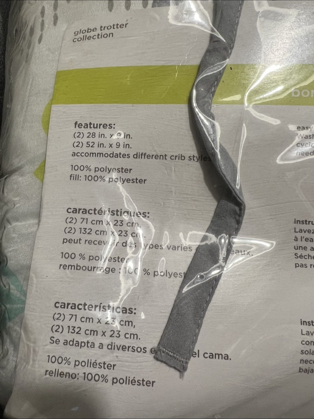 Cuddle Time 4-Piece Crib Bumper Set - New - photo 4