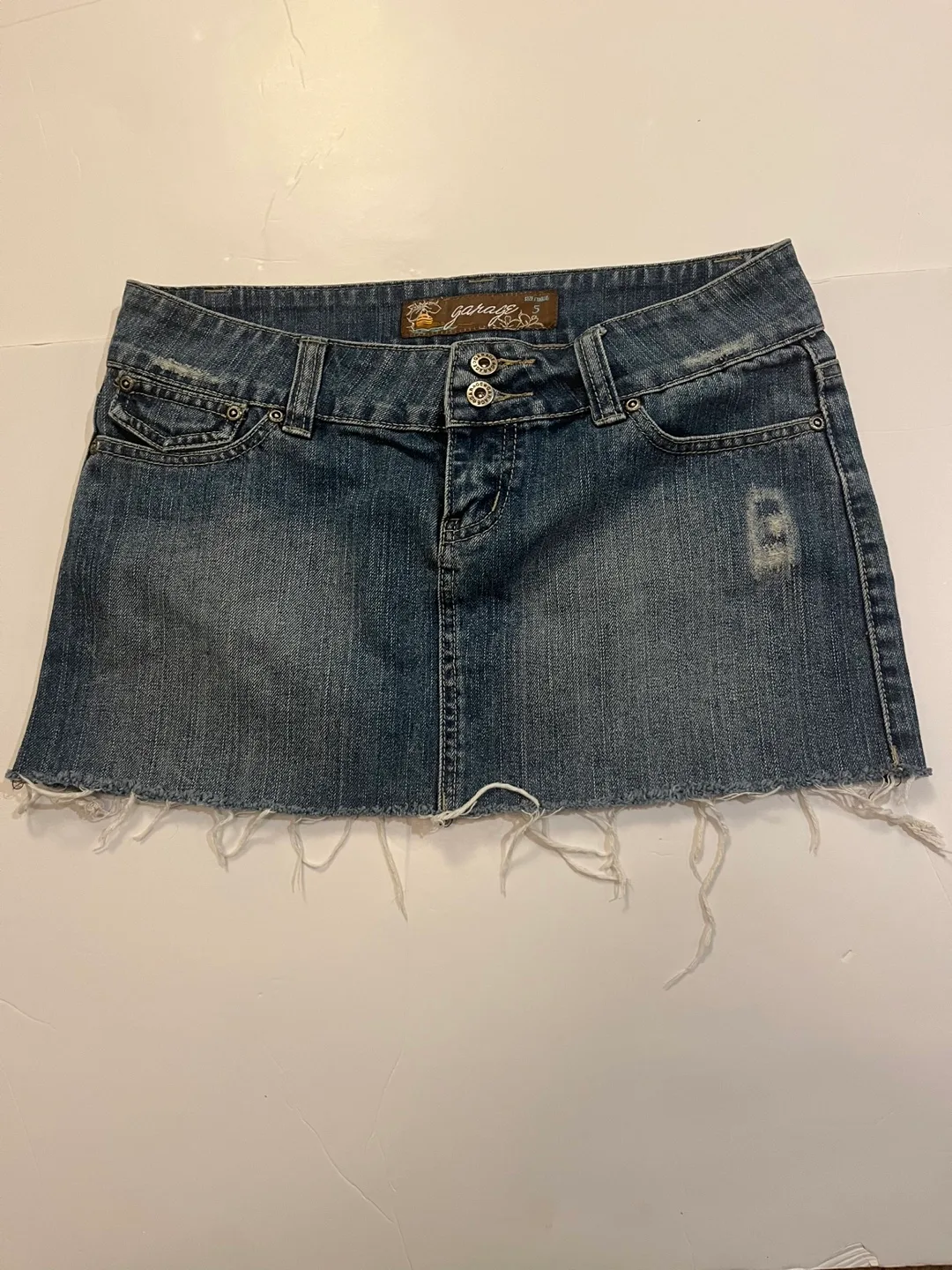 Garage Denim Mini Skirt - Size 5 thumbnail