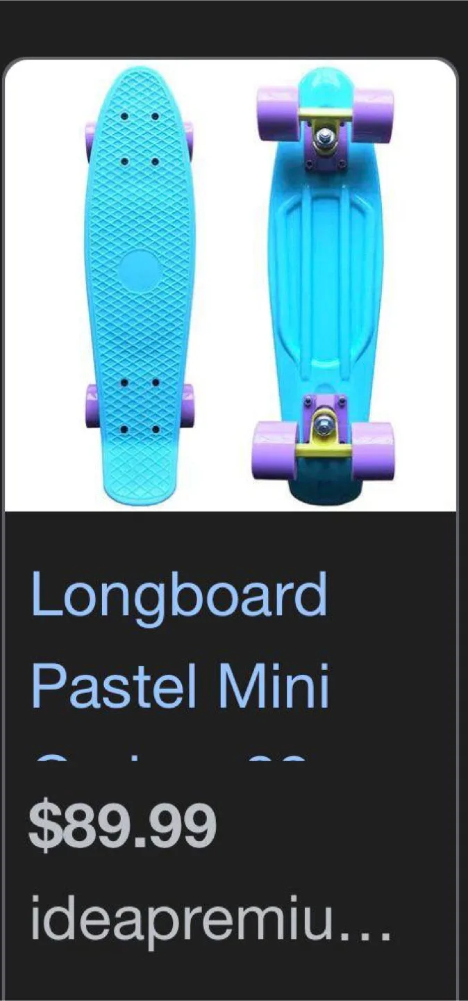 Dingen Pastel Mini Longboard Skateboard image indicator(2)
