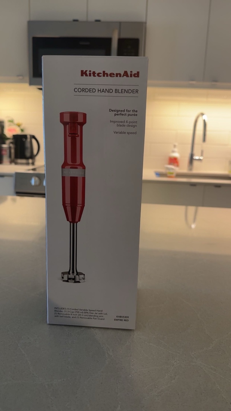KitchenAid Corded Hand Blender - Empire Red