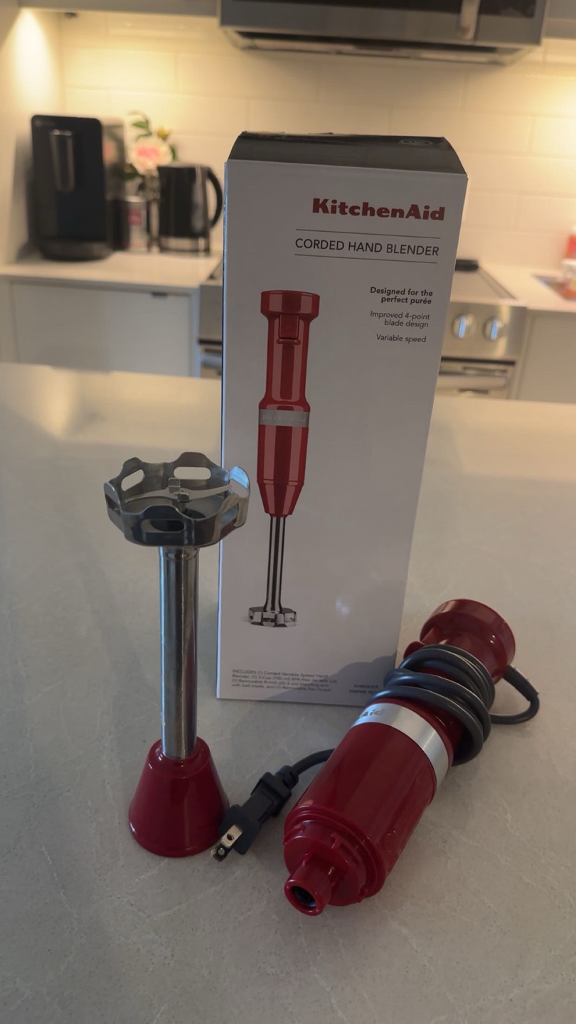 KitchenAid Corded Hand Blender - Empire Red - photo 2