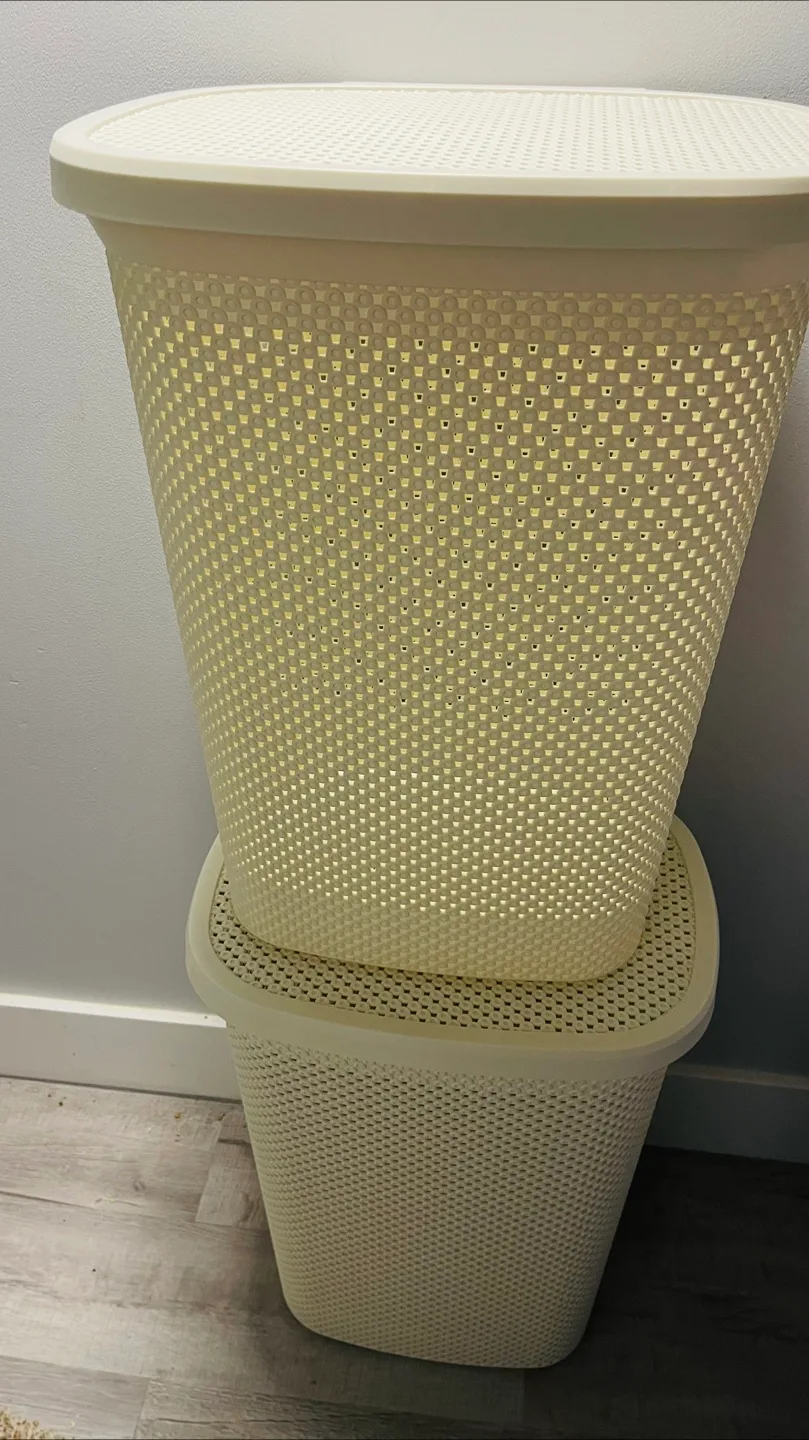 Laundry Baskets with Lids - Set of 2 thumbnail