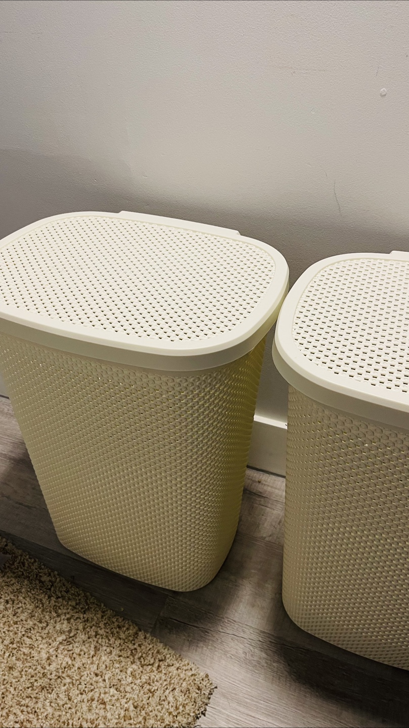 Laundry Baskets with Lids - Set of 2 - photo 3