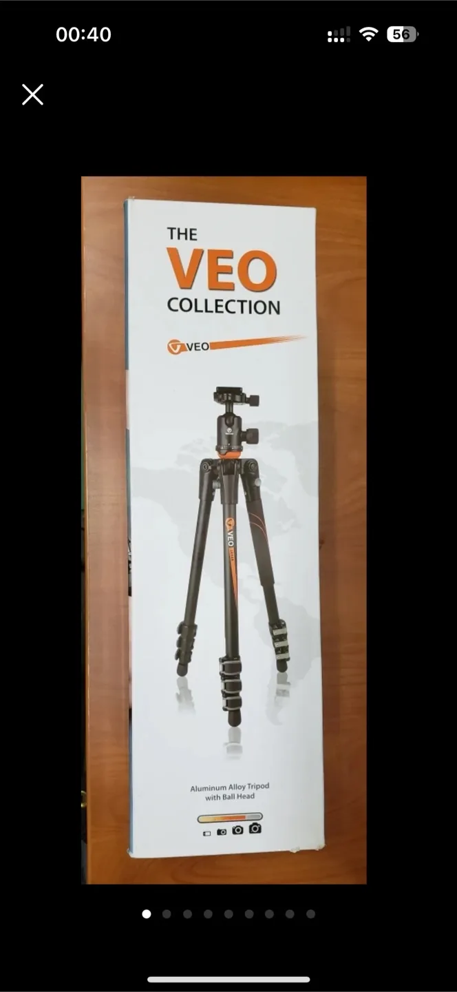 Vanguard VEO 204AB Aluminum Alloy Tripod with Trackhead thumbnail