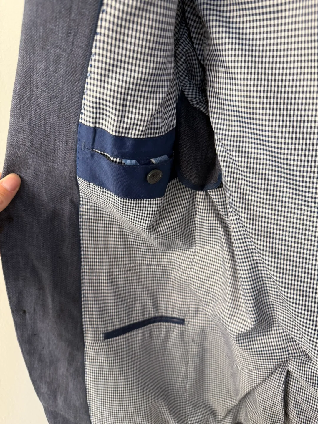 Banana Republic men’s linen summer blazer 38R slim fit image indicator(4)