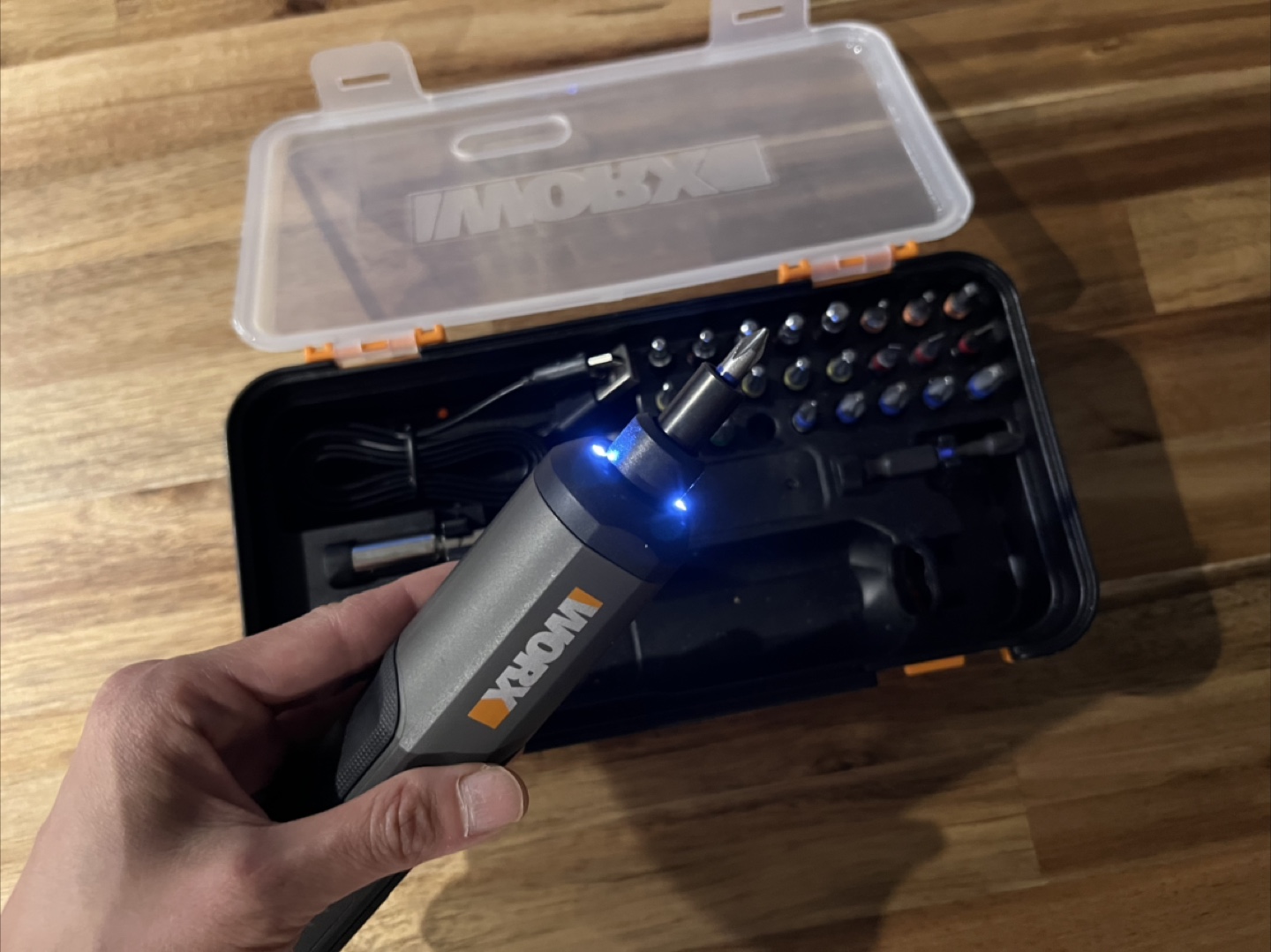 Worx WX255L SD Cordless Screwdriver with Case – Great Condition