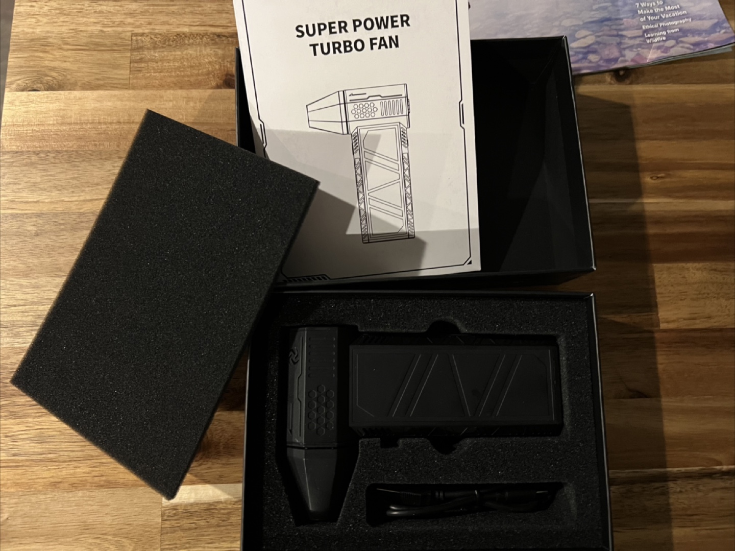 Super Power Turbo Fan, Cordless Air blower- Like New! - photo 2