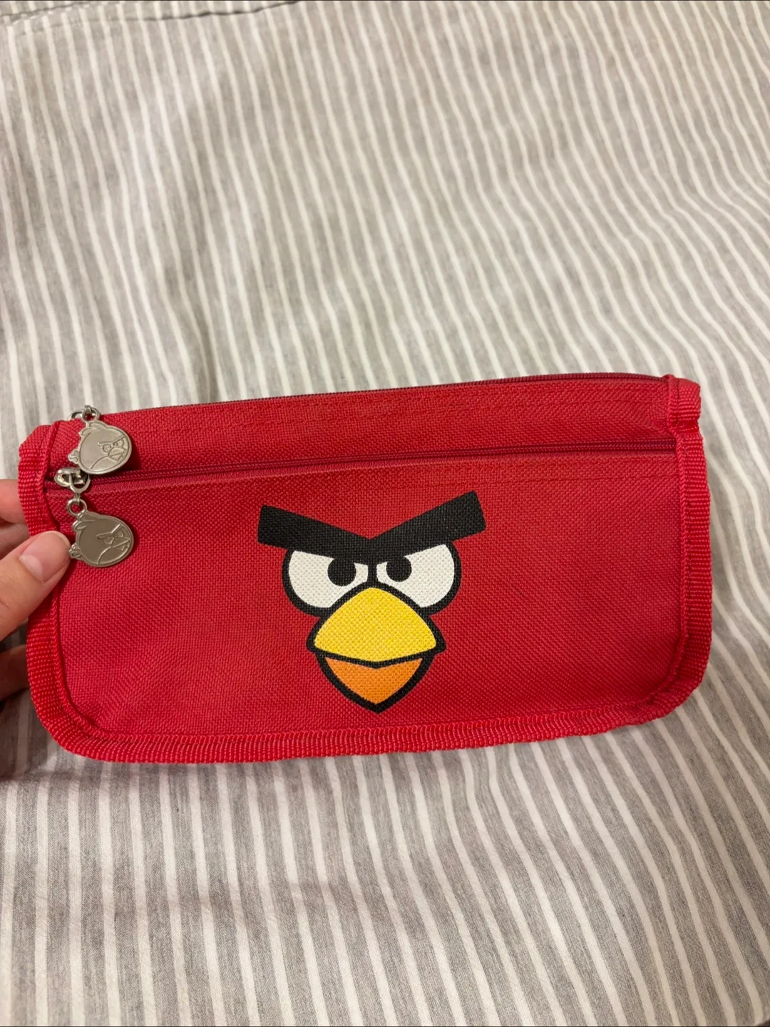 Red Angry Birds Pencil Bag #freecycle thumbnail